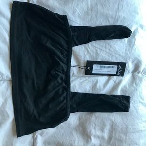 Black crop top